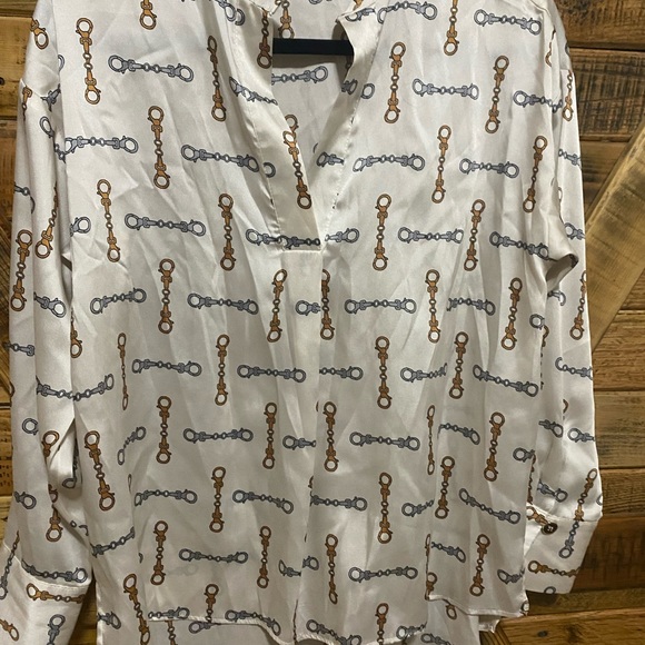 Zara Basic print blouse size S - Picture 7 of 7